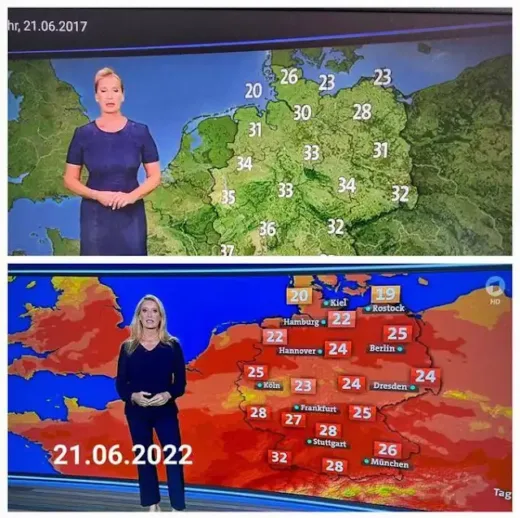 Here is the Propaganda…err…Weather.